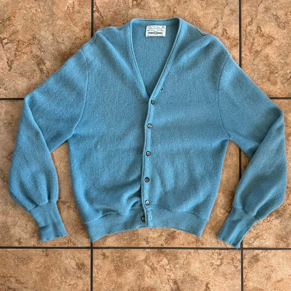 Arnold Palmer Robert Bruce Vintage Alpaca Wool Cardigan Sweater
